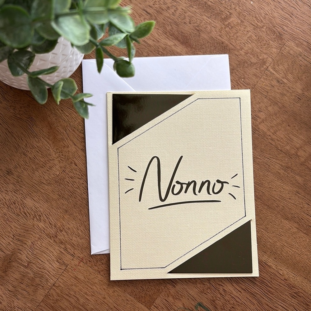 Elegant Cream and Black Greeting Card